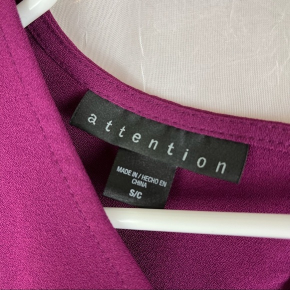 Attention brand shift dress with flounce sleeves - Picture 5 of 10